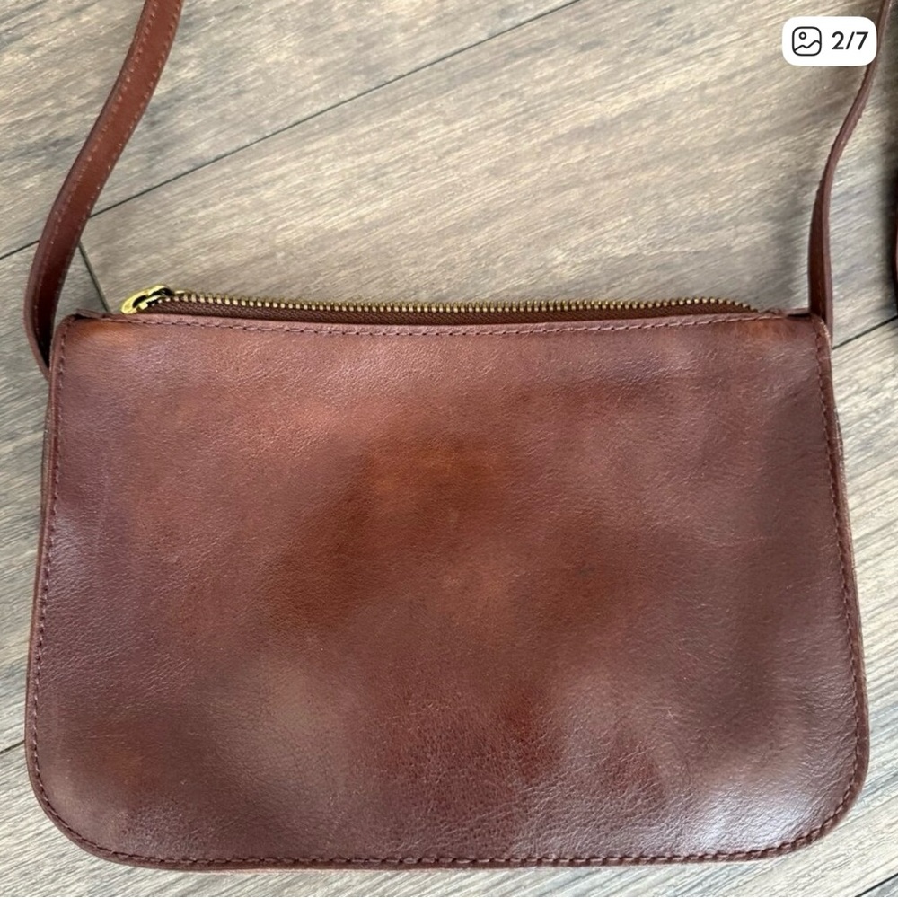 Madewell The Simple Crossbody Brown Leather - Picture 2 of 5